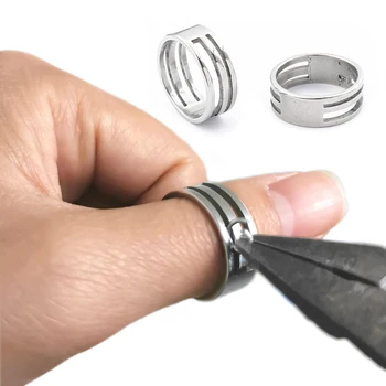 2 елемента за да Създадете пръстен от неръждаема стомана, инструмент за отваряне на пръстените
