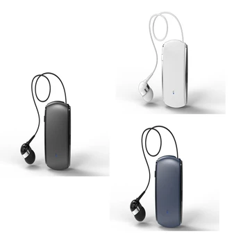 Bluetooth слушалка K68, Петличная Прибиращ карта единични слушалка, богат на функции зажимная слушалки, MP3 плейър