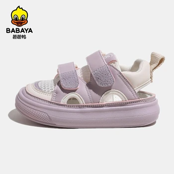 Детски сандали Babaya, детски обувки, обувки с дишаща мрежа за момчета, лято 2023, нова плажна обувки за момичета, мека подметка
