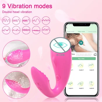Приложение Bluetooth Вибратор за G Точката е за жени, вибратор, стимулатор на клитора, топки за вагини, Вибриращи бикини Love Egg, секс-играчки за възрастни
