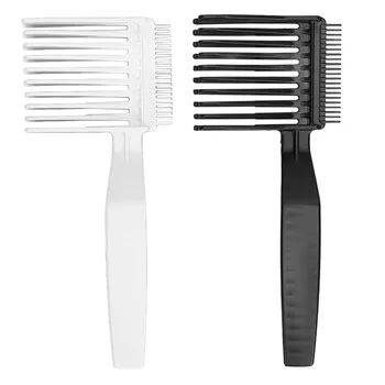 Гребен за подстригване с удебелени заоблени зъбци Фризьорски гребени за коса Ергономична дръжка за стайлинг на коса за професионална употреба