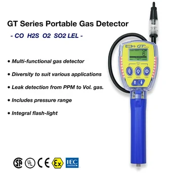 Преносим газ детектор серия GT44 GT PPM LEL и на обема на метан запалими газове Преносим газ детектор серия GT44 GT PPM LEL и на обема на метан запалими газове 1