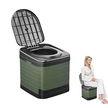 Сгъваем тоалетна, преносими кола кофа за тоалетна, висока носеща способност, многократна употреба кошчето за боклук за спешни самостоятелни пътувания