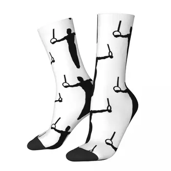 Гимнастика - Гимнастичка и Пръстени, Мъжки Гимнастически Чорапи Harajuku Чорапи Всесезонни Чорапи Аксесоари за Мъже И Жени Подаръци
