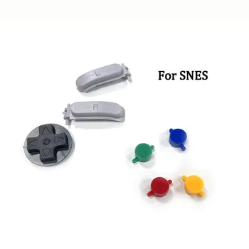 10 Комплекта бутони и ключове За игрален контролер SNES L R buttons бутони cross direct pad Ремонт Смяна на Аксесоари