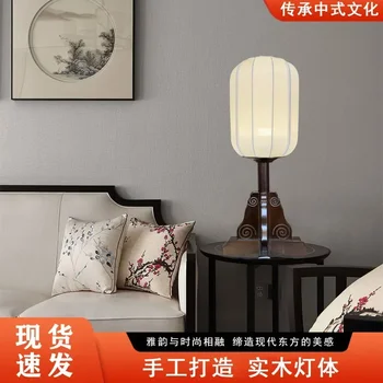 Нов лампиона в китайски стил, ретро, тиха настолна лампа за спалня в стил на Дзен, античен декоративен под лампа Нов лампиона в китайски стил, ретро, тиха настолна лампа за спалня в стил на Дзен, античен декоративен под лампа 3