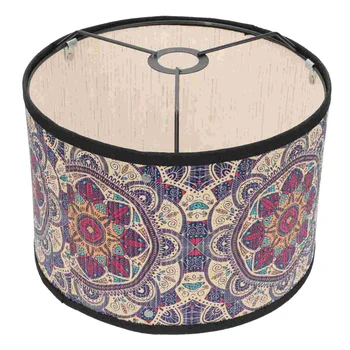 Тавана лампа в стил бохо, лампа, ракита, бамбук капак, Декоративна в етнически стил