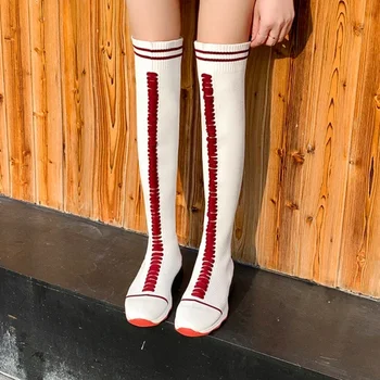 BCEBYL/ Новите Есенни Модни Ботуши Над коляното, подходяща по цвят, по-голяма дължина, Нескользящие, Износоустойчиви, Елегантни дамски обувки