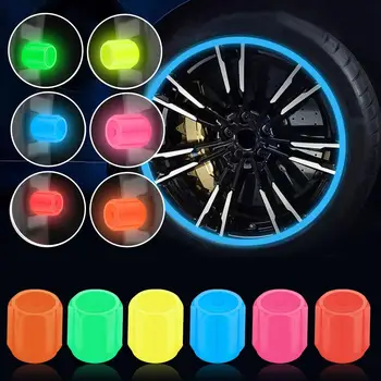 Светлинен клапан, вентилът гуми, 6-цветен кола, мотоциклет, Светоизлучающий люминесцентный клапан, под Наем, светоизлучающий C E3Z1