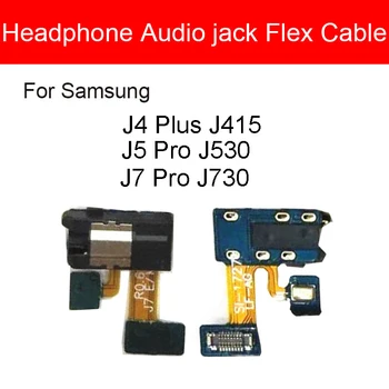 Гъвкав кабел Аудиоразъема За Samsung Galaxy J4 Plus J7 J5 Pro J430 J530 J730 Жак За слушалки Гъвкав Лентов Кабел За слушалки
