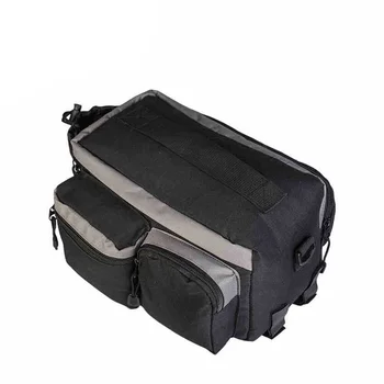 Чанта за багажник на задната седалка на мотора, многофункционална чанта за носене на багаж, чанта на едно рамо - черен (28*14*16 см) Чанта за багажник на задната седалка на мотора, многофункционална чанта за носене на багаж, чанта на едно рамо - черен (28*14*16 см) 0