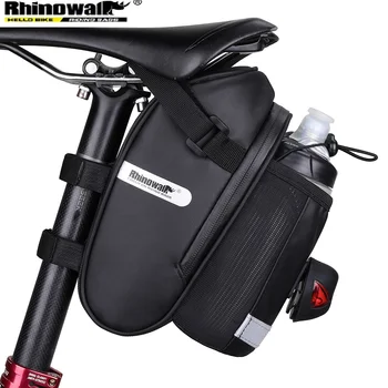 Чанта за каране на седлото Rhinowalk Водоустойчива чанта за колоездене седалки 2,5 л Лесен Велосипеден Опашката и Задната чанта Чанта на Седлото Аксесоари за велосипеди
