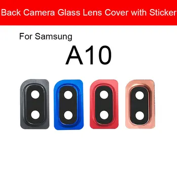 Заден Стъклен Обектив За Samsung Galaxy A10 SM-A105FD A105FD Основен Обектив на Задната Камера Стъкло Със Стикер на Резервни Части За Ремонт на