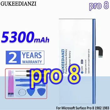 Батерия GUKEEDIANZI висок капацитет pro 8 (96BTA016H 96BTA015H) 5300 mah За таблет Microsoft Surface Pro8 серия 1982 1983