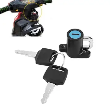 Заключване за мотоциклетни шлем Заключване за мотоциклетни колоездене шлем Окачен на кука CarStyling Кука за катинар шлем с комплект от 2 ключа Универсален