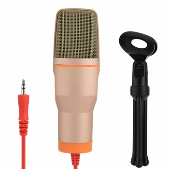 Горещ професионален кондензаторен микрофон SF-666, студийни микрофони за аудио подкаст, със стентом за КОМПЮТЪР, за компютър, караоке, 3,5 мм