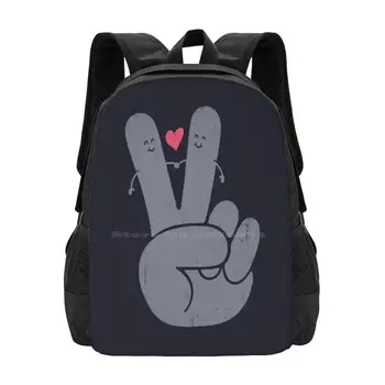 Модни чанти-раници Peace & Love, лидер на продажбите, Peace Love Смешни Сладко