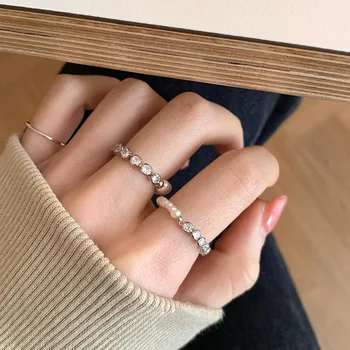 VENTFILLE Сребърен пръстен с перли за жени, мода за момичета, бижута и изделия от цирконий, марка 925 проба, подарък за рожден Ден, директна доставка на Едро