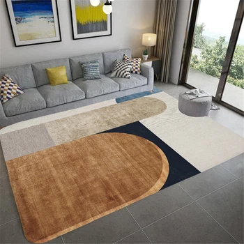 Модерен модерен килим в скандинавски стил, килим с неправилна геометрична форма, килим за кухня, хол, спалня, пухкави детски дом противоскользящий мат