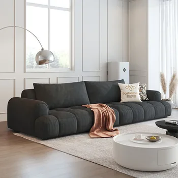 Модулна 3-местен диван за хола Секционна дизайн, индивидуални дръпване, секционни диван, Бяло външно облак, мебели за дома Hogar