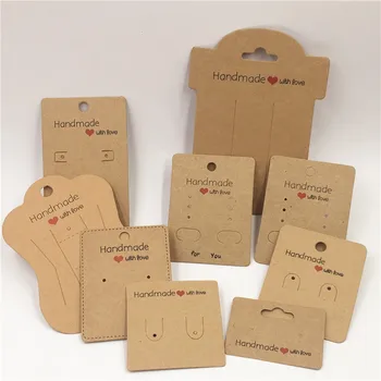Крафт картон за заколок за коса за опаковане на заколок и се използват за картички за опаковане на аксесоари за коса