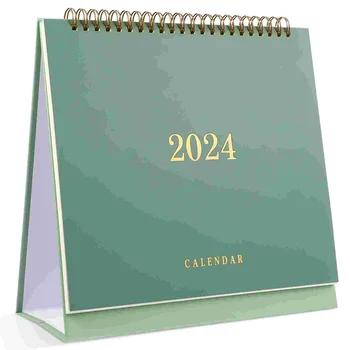 Месечен календар на 2024-2025 години от юли 2024 г. до декември 2025 г. Постоянен настолен календар с панти капак