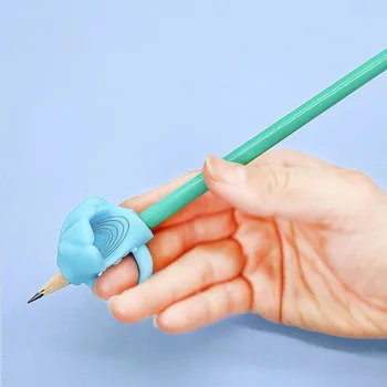 3 бр./компл. Мек кремнеземный молив, писалка за гелевой дръжки с два пръста, инструмент за корекция на детското писма, химикалки за детски подаръци