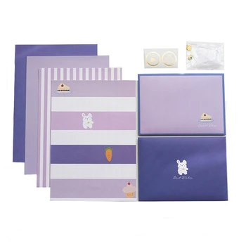 набор от пликове с шарките на Kawai, прекрасна хартия за писма, за приятелите и семейството си, покана за сватба, Офис Корейски канцеларски материали
