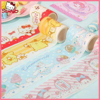 Sanrio Candy Серия Melody Сладко Creative Cartoon Дневник Sticker Tape Box With Random Студентски Stationery Decoration Живопис, Опаковани В Кутия