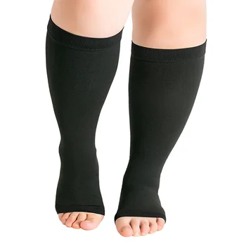 1 чифт еластични чорапи за вените, поддържащи Чорапи за пищяла новатори, които правят умора, Топло на краката, Компрессионный чорап с ръкав за прасците.