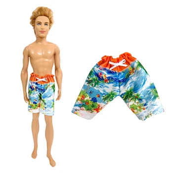 NK Official, 1 бр. Летни панталони за кукли Кен, плажни дрехи, ежедневни бански, Къси дрехи за 1/6 Мъжки кукли, аксесоари