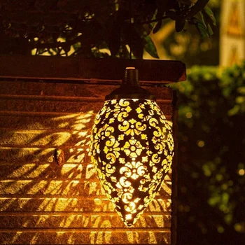 4X Led Марокански окачен фенер в слънчева батерия, проекционная лампа в стил ретро с мароканския модел, комплект фея осветителни тела за градина на открито 4X Led Марокански окачен фенер в слънчева батерия, проекционная лампа в стил ретро с мароканския модел, комплект фея осветителни тела за градина на открито 4