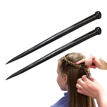 Преносими Пръчици за косата, Дамски Прости Инструменти за оформяне на коса, Пръчици за хранене, Заплитане на косата със собствените си ръце, 2 бр. Аксесоари за коса