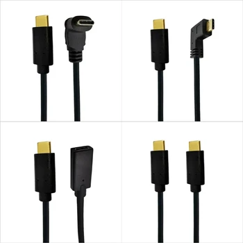 USB кабел C, удължител на данни до 10 Gb /сек, USB-C от един мъж към мъж / жена, Подходящ за телефони и преносими компютри с интерфейс type-C.
