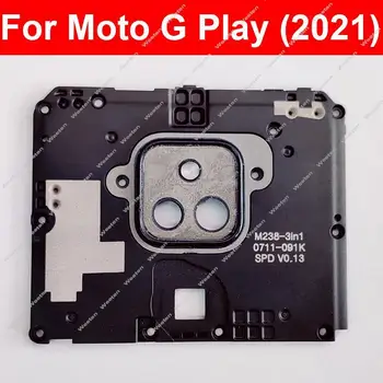 За Motorola MOTO G Play (2021) на Капака на дънната платка, на притежателя на рамката задната част на дънната платка с детайли рамка на обектива фенерче